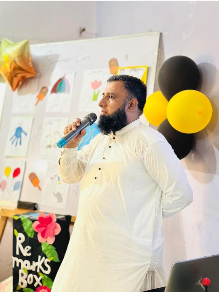 An instructor speaking to students at a SkillZone event